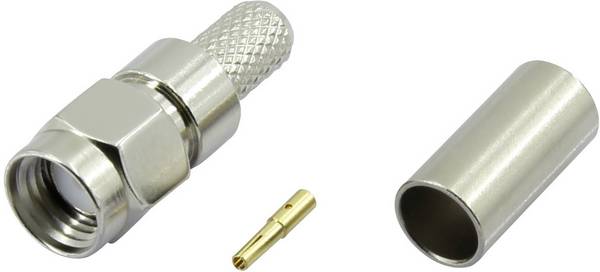 TRU COMPONENTS SMA-JC-RG58-1 1372236 SMA-Reverse-Steckverbinder Stecker, gerade 50 Ω 1 St.