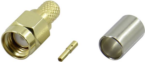 TRU COMPONENTS SMA-JC-RG58-2 1372238 SMA-Reverse-Steckverbinder Buchse, gerade 50 Ω 1 St.