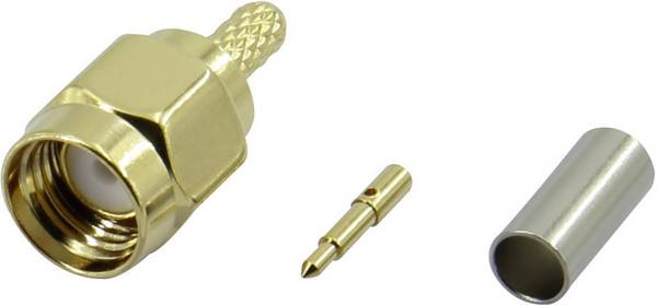 TRU COMPONENTS SMA-JC-RG174-2 1372246 SMA-Steckverbinder Stecker, gerade 50 Ω 1 St.