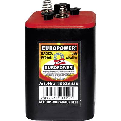 Europower 4LR25SZ Spezial-Batterie 4LR25 Federkontakt Alkali-Mangan 6 V 50000 mAh 1 St.