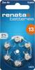 Renata Knopfzelle ZA13 1.4 V 6 St. 305 mAh Zink-Luft Hearing Aid PR48