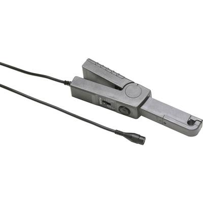 Graue Stromzange mit Kabel und Anschlussstecker. Wird zur Messung von elektrischen Strömen ohne direkte Verbindung verwendet.