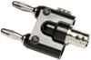 Fluke BP880 Messadapter BNC-Buchse - Bananenstecker 4 mm stapelbar Schwarz