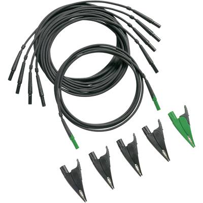 Fluke TLS430 Sicherheits-Messleitungs-Set [Lamellenstecker 4 mm, Krokoklemmen - Lamellenstecker 4 mm]  Schwarz, Grün 1 S