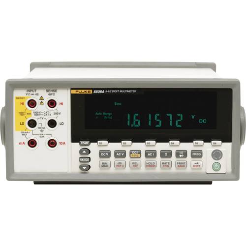 Fluke 8808A 240V Tisch-Multimeter kalibriert (ISO) digital CAT I 1000 V, CAT II 600 V Anzeige (Counts): 200000