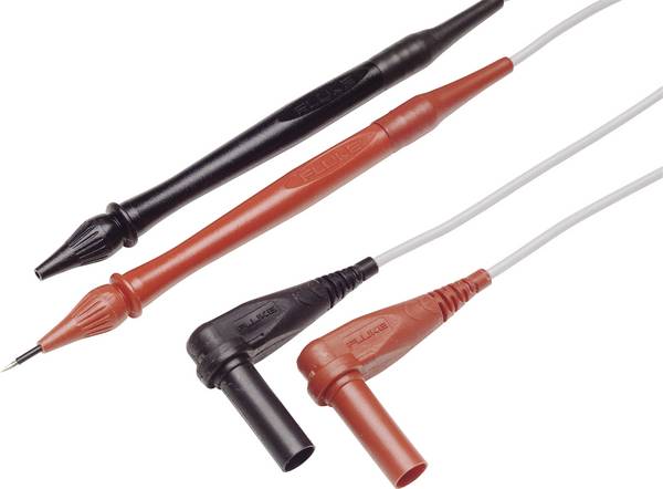 Fluke TL40 Sicherheits-Messleitungs-Set Prüfspitze Lamellenstecker 4 mm  Rot, Schwarz 1 St.