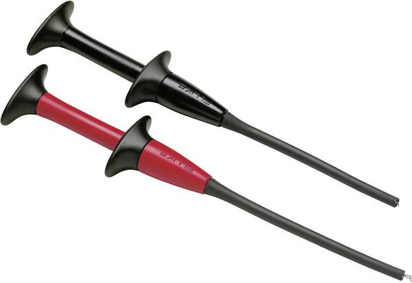 Fluke AC283A Sicherheits-Abgreifklemmen-Set Buchse 4 mm CAT IV 600 V, CAT III 1000 V Rot, Schwarz