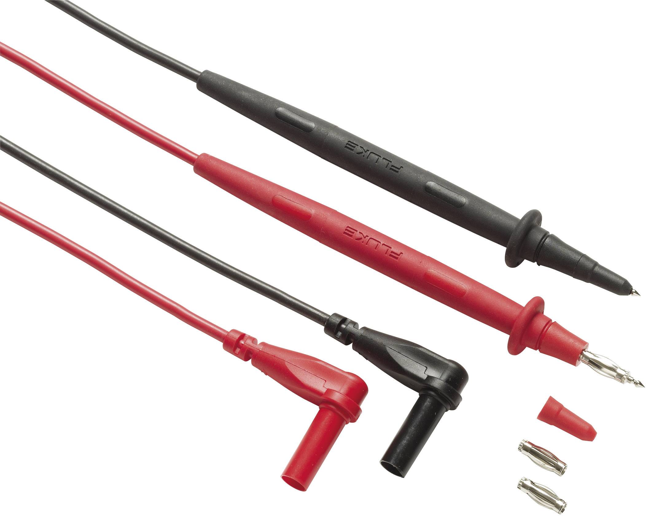 FLUKE Sicherheits-Messleitungs-Set [ Prüfspitze - Lamellenstecker 4 mm] 1.50 m Schwarz, Rot Fluke TL