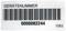 Etikett mit dem Wort 'GERÄTENUMMER', einem Barcode und der Nummer '0000082244'.