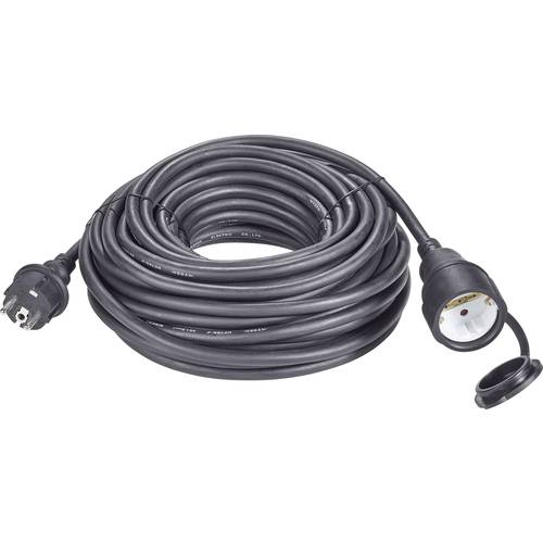 Sygonix 1373173 Strom Verlängerungskabel 16 A Schwarz 20.00 m H07RN-F 3G 1,5 mm²