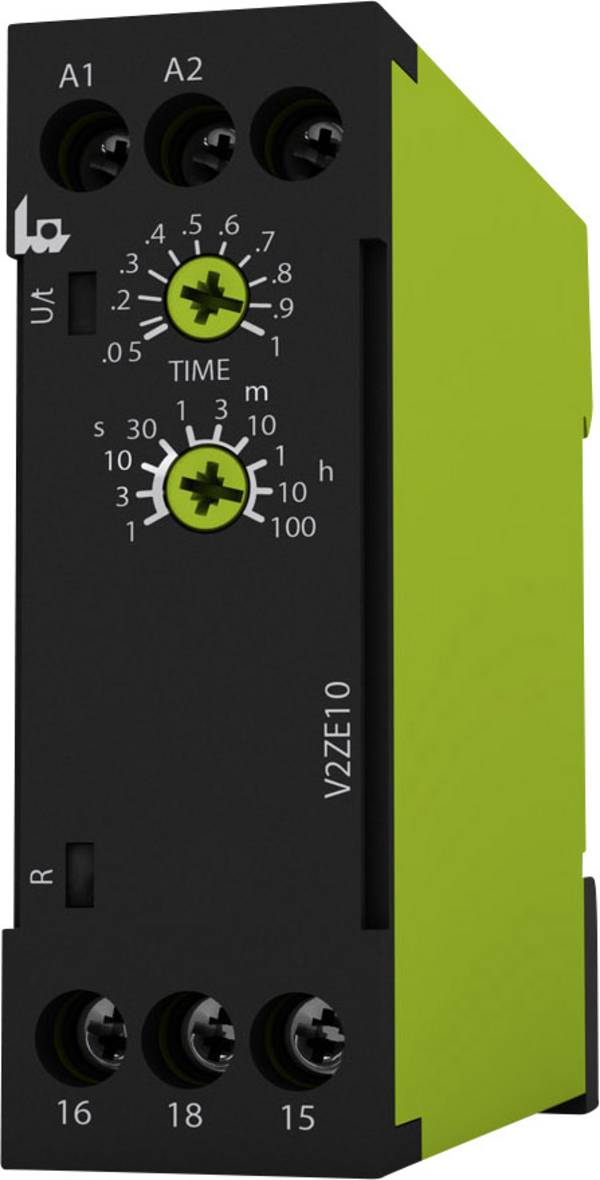 tele 125110 V2ZE10 24-240V AC/DC Zeitrelais Monofunktional 1 St. Zeitbereich: 0.05 s - 100 h 1 Wechsler