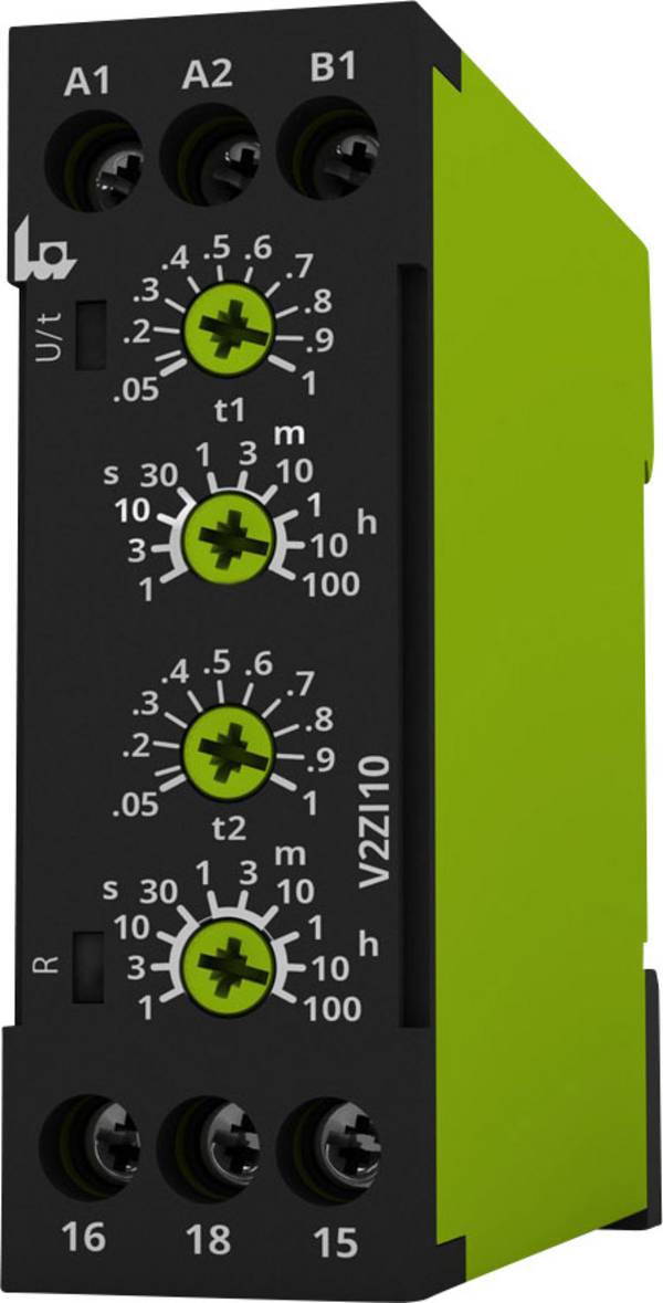 tele 125200 V2ZI10 12-240V AC/DC Zeitrelais Multifunktional 1 St. Zeitbereich: 0.05 s - 100 h 1 Wechsler