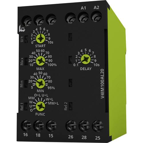 Überwachungsrelais 24, 24 - 240, 240 V/DC, V/AC 2 Wechsler tele V4IM100AL20 24-240V AC/DC 1 St.