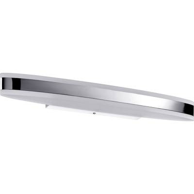Weiße und silberne längliche Deckenleuchte mit modernem Design. Sie hat eine glatte Oberfläche und könnte in einem modernen Raum verwendet werden.