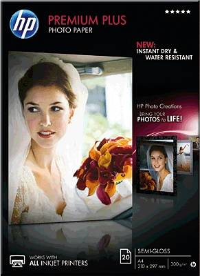 HP Fotopapier Premium Plus CR673A DIN A4 297g weiß 20 Bl./Pack.-0