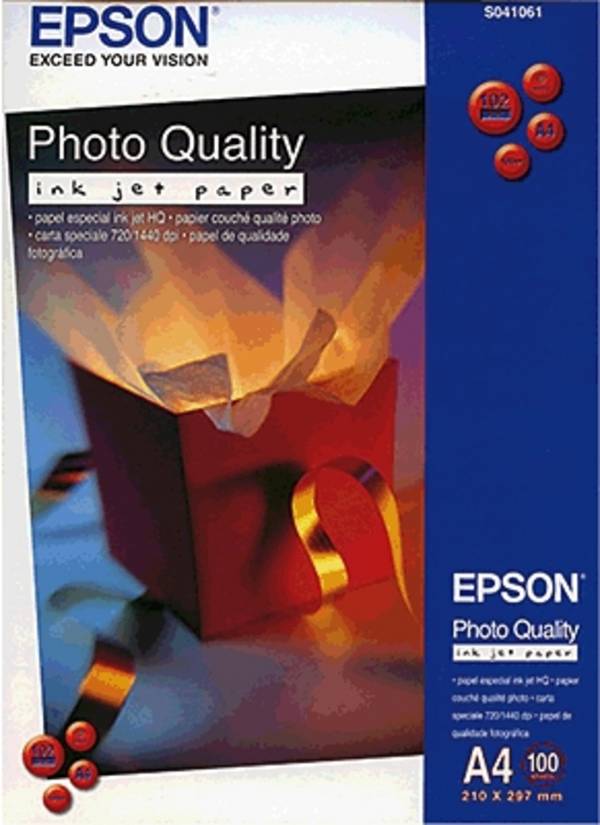 Epson Inkjetpapier Quality Ink Jet C13S041061 DIN A4 ws 100 Bl./Pack.