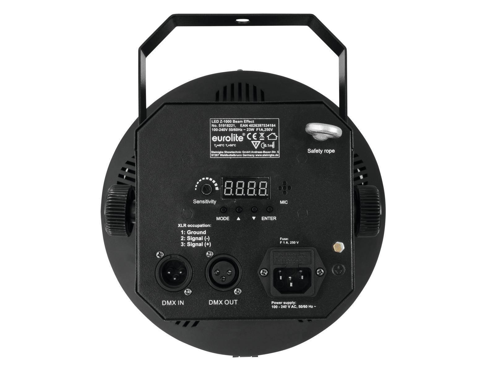 Eurolite 51918221 LED Z-1000 LED-Effektstrahler Anzahl LEDs (Details):6 x 3 W-2