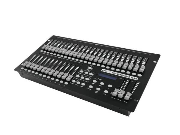 Eurolite DMX Commander 24/48 Controller DMX Controller 48-Kanal 19 Zoll-Bauform, Musiksteuerung