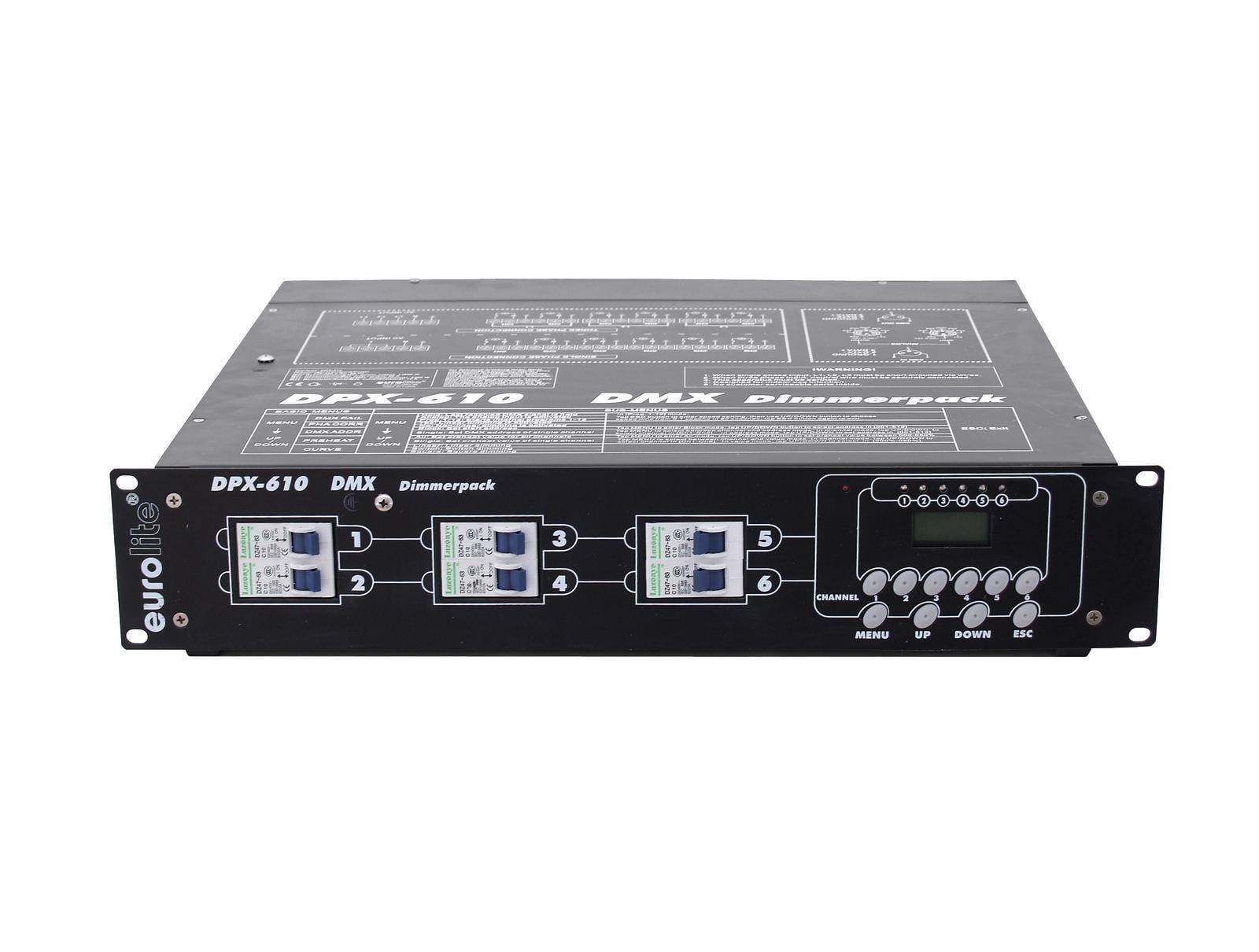 Eurolite DPX-610 DMX Dimmer 6-Kanal