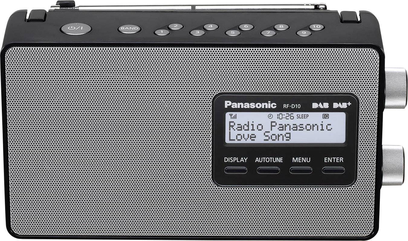 RF-D10EG DAB+, UKW DAB+, DAB, UKW Weckfunktion Schwarz-1