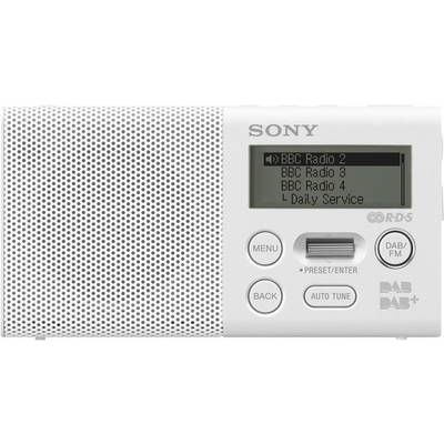 Sony XDR-P1DBP Taschenradio DAB+, UKW   Akku-Ladefunktion, wiederaufladbar Weiß