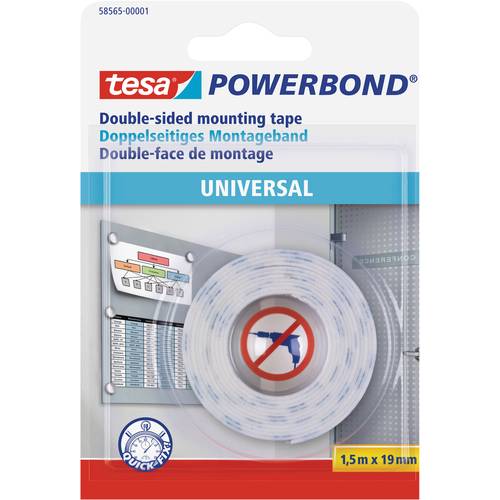 tesa UNIVERSAL 58565-00001-00 Montageband tesa® Powerbond Weiß (L x B) 1.5 m x 19 mm 1 St.