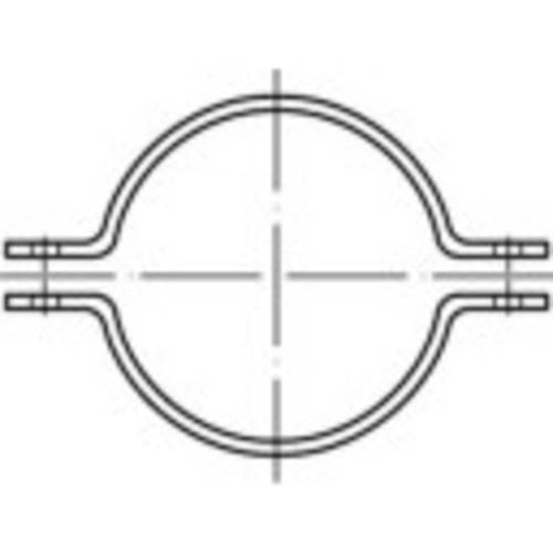 TOOLCRAFT 137734 Rohrschelle Rohrschellen Stahl grundiert 10 St.