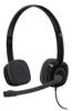 Logitech H151 On Ear Headset kabelgebunden Stereo Schwarz Mikrofon-Rauschunterdrückung, Noise Cancelling Lautstärkeregelung, Mikrofon-Stummschaltung Computer