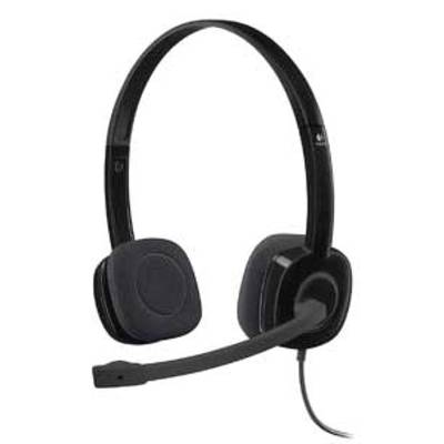 Logitech H151 Computer  On Ear Headset kabelgebunden Stereo Schwarz Mikrofon-Rauschunterdrückung, Noise Cancelling Lauts