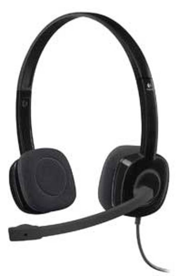 Logitech H151 On Ear Headset kabelgebunden Stereo Schwarz Mikrofon-Rauschunterdrückung, Noise Cancelling Lautstärkeregelung, Mikrofon-Stummschaltung Computer