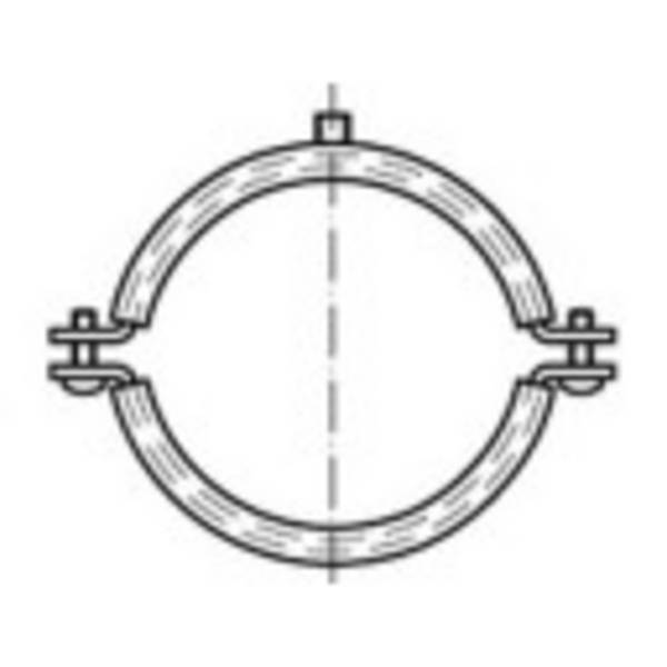 TOOLCRAFT 137796 Rohrschelle Schraubrohrschellen 64 mm Stahl galvanisch verzinkt  50 St.