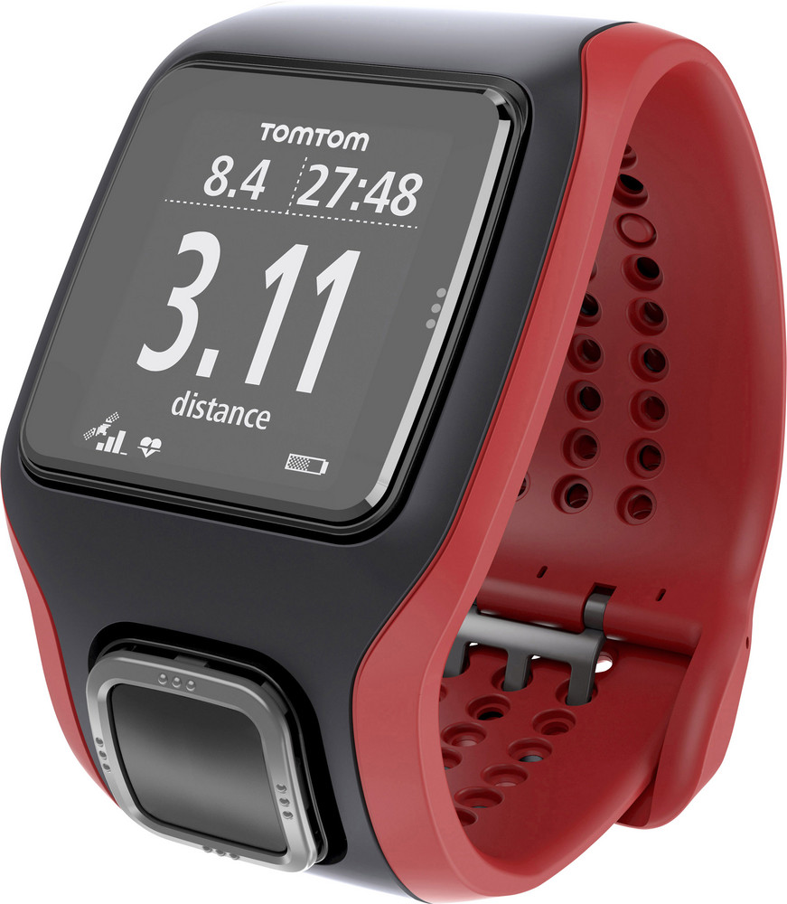 TomTom MultiSport Cardio CSS+AM GPS Uhr FitnessTracker Rot/Schwarz kaufen