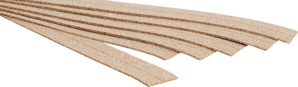 NOCH 50462 TT, H0m Korkbettung (L x B x H) 500 x 36 x 3 mm