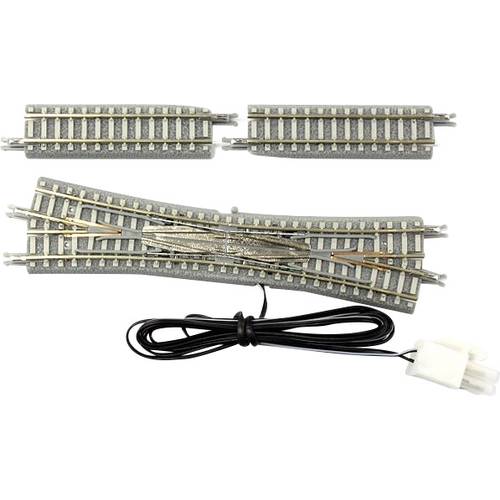 7297069 Z Rokuhan Gleis (mit Bettung) Doppelkreuzungsweiche, elektrisch 112.8 mm 13 ° 1 Set