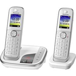 Image of Panasonic KX-TGJ322GW Schnurloses Telefon analog Anrufbeantworter, Freisprechen, Headsetanschluss Weiß