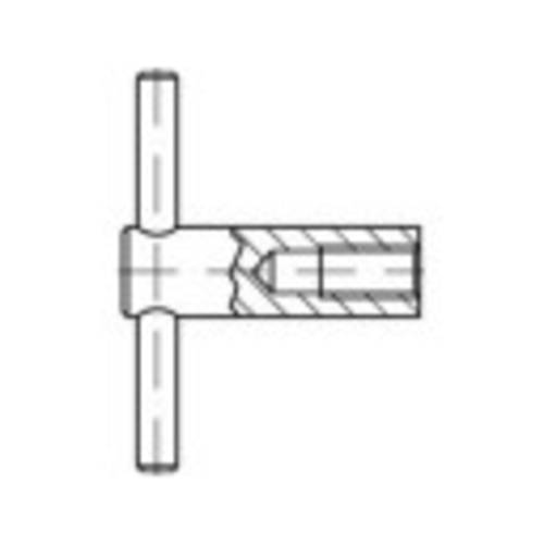 TOOLCRAFT 137859 Knebelmuttern M10 DIN 6305 Stahl brüniert 1 St.