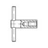 TOOLCRAFT 137859 Knebelmuttern M10 DIN 6305 Stahl brüniert 1 St.