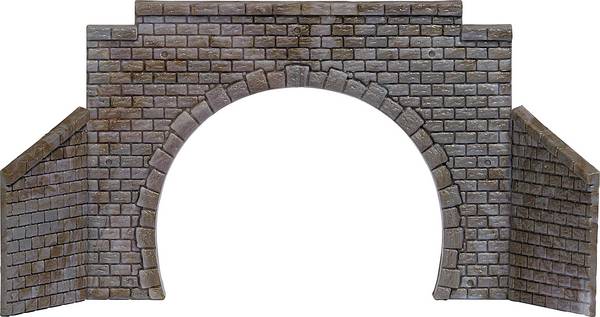 Busch 8198  N Tunnel-Portal 2gleisig Fertigmodell