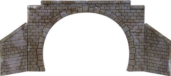 Busch 8841  TT Tunnel-Portal 2gleisig Fertigmodell