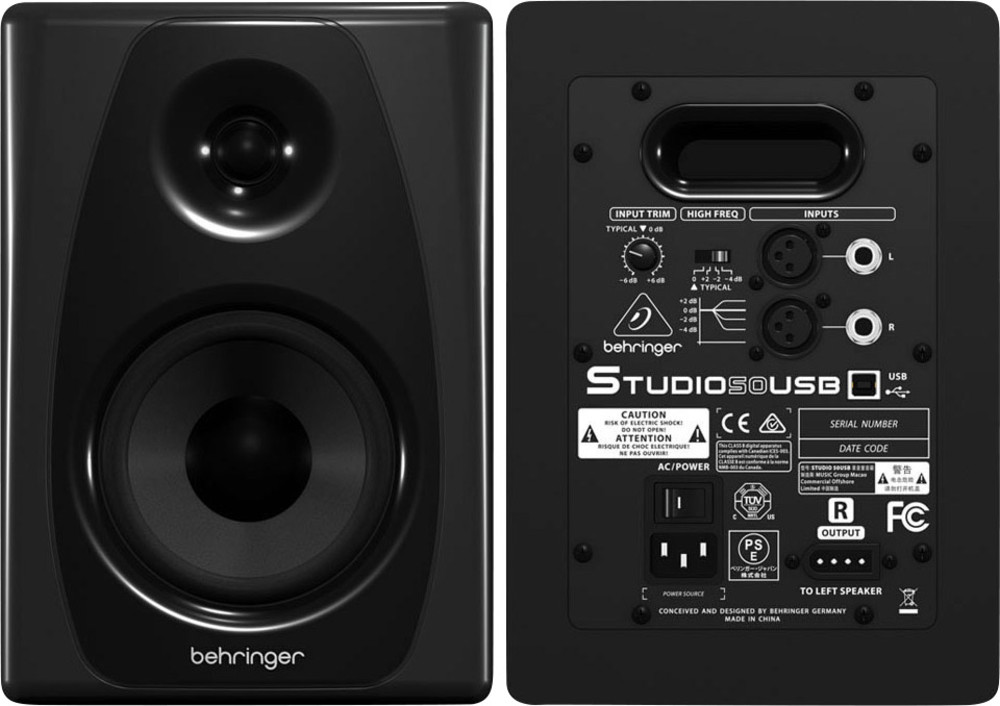 Aktiver MonitorLautsprecher 12.7 cm 5 Zoll Behringer STUDIO 50 USB 150