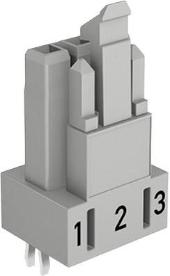 WAGO 890-823 Netz-Steckverbinder WINSTA MINI Buchse, Einbau vertikal Gesamtpolzahl: 3 16 A Weiß 100 St.