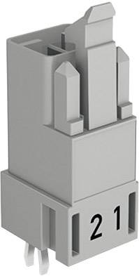 Thumbnail - WAGO 890-812 Netz-Steckverbinder WINSTA MINI Stecker, Einbau vertikal Gesamtpolzahl: 2 16 A Schwarz 100 St.