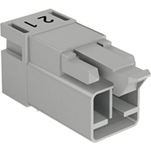 WAGO 890-812/011-000 Netz-Steckverbinder WINSTA MINI Stecker, Einbau horizontal Gesamtpolzahl: 2 16 A Schwarz 1 St.