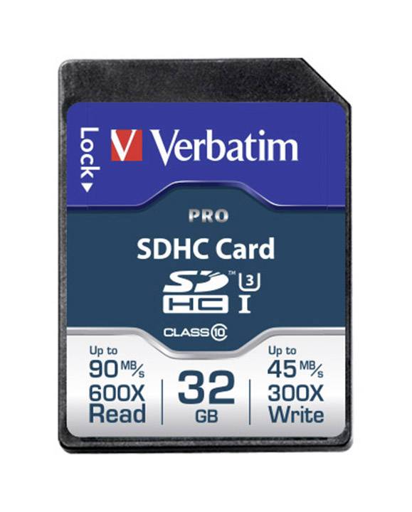 VERBATIM SD Card 32GB Verbatim SDHC PRO UHS-I Class 10