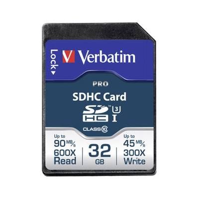 Verbatim PRO SDHC-Karte  32 GB Class 10 UHS-I, Class 10 