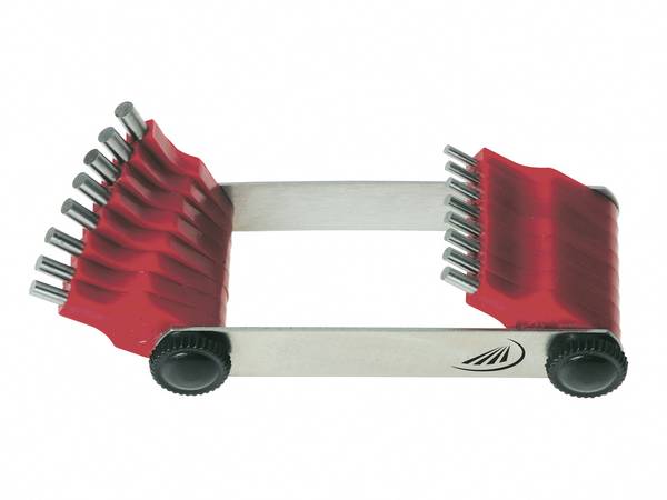 HELIOS PREISSER Düsenlehre 16 Messstifte 1,5-3,0mm 0599152 Düsenlehre 1.5 - 3 mm
