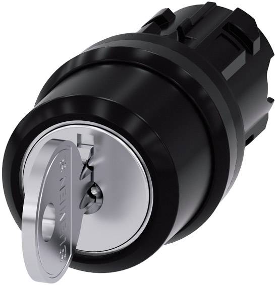 Siemens 3SU10004BL110AA0 3SU1000-4BL11-0AA0 Schlüsselschalter Frontring Kunststoff Schwarz 2 x 45 ° 1 St.