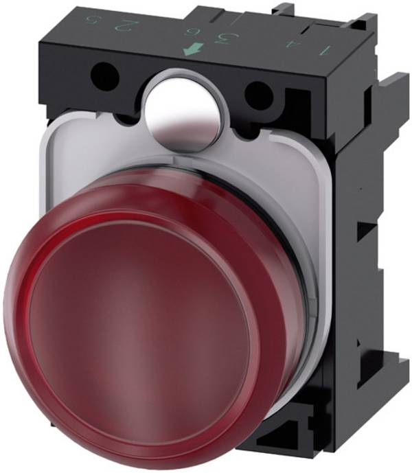Siemens 3SU1102-6AA20-1AA0 Leuchtmelder Rot 24 V/AC, 24 V/DC 1 St.