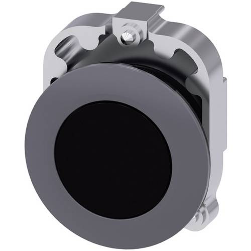 Thumbnail - Siemens 3SU10600JB100AA0 3SU1060-0JB10-0AA0 Drucktaster Frontring Metall, Betätiger flach Schwarz 1 St.