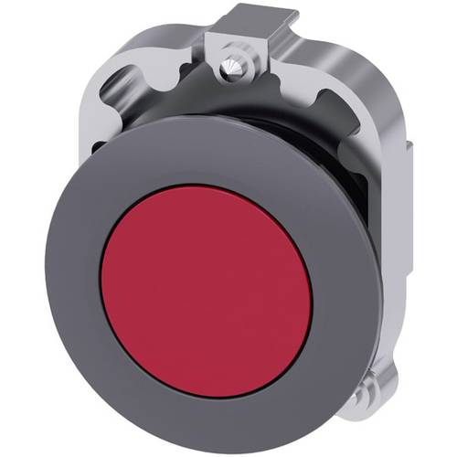 Thumbnail - Siemens 3SU10600JB200AA0 3SU1060-0JB20-0AA0 Drucktaster Frontring Metall, Betätiger flach Rot 1 St.